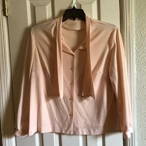 Vintage Peach Blouse